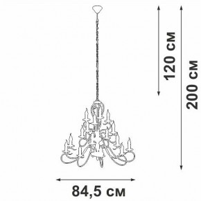 Подвесная люстра Vitaluce V1859 V1859-1/16 в Миассе - miass.ok-mebel.com | фото 4