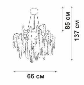 Подвесная люстра Vitaluce V2855 V2855-9/7S в Миассе - miass.ok-mebel.com | фото 5