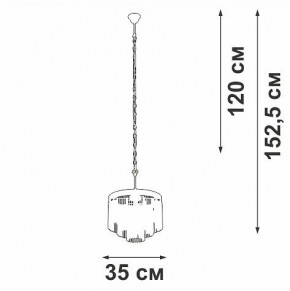 Подвесная люстра Vitaluce V53570 V53570-8/7 в Миассе - miass.ok-mebel.com | фото 4