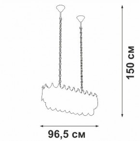 Подвесная люстра Vitaluce V58120 V58120-8/11 в Миассе - miass.ok-mebel.com | фото 3