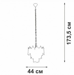 Подвесная люстра Vitaluce V58120 V58120-8/5 в Миассе - miass.ok-mebel.com | фото 3