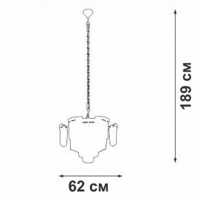 Подвесная люстра Vitaluce V58370 V58370-8/13 в Миассе - miass.ok-mebel.com | фото 3