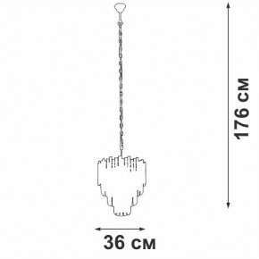 Подвесная люстра Vitaluce V58471 V58471-8/5 в Миассе - miass.ok-mebel.com | фото 5