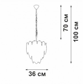 Подвесная люстра Vitaluce V5887 V5887-9/7 в Миассе - miass.ok-mebel.com | фото 5