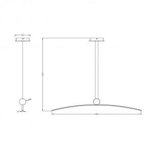 Подвесной светильник Arte Lamp Arno A3362SP-25BK в Миассе - miass.ok-mebel.com | фото 3