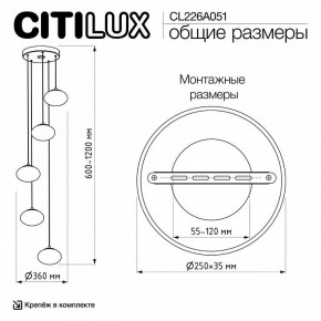 Подвесной светильник Citilux Atman Smart CL226A051 в Миассе - miass.ok-mebel.com | фото 10
