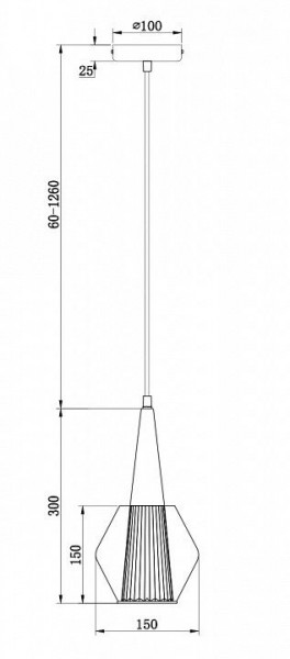 Подвесной светильник Freya Copita FR8008PL-01GB в Миассе - miass.ok-mebel.com | фото 1