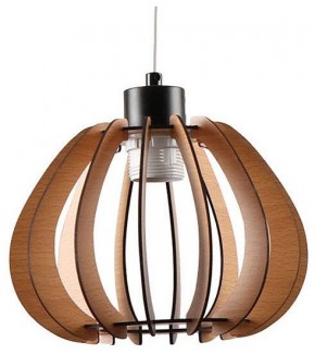 Подвесной светильник Imex MD.9012 MD.9012-1-P-BK+WOOD в Миассе - miass.ok-mebel.com | фото