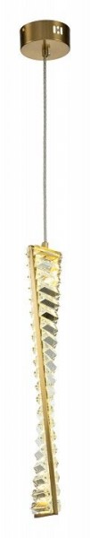 Подвесной светильник Indigo Frizzante 12015/1P Brass в Миассе - miass.ok-mebel.com | фото 3
