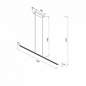 Подвесной светильник Mantra Lineal 8954 в Миассе - miass.ok-mebel.com | фото 3