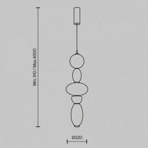 Подвесной светильник Maytoni Adore MOD297PL-L24BS3K1 в Миассе - miass.ok-mebel.com | фото 5