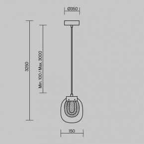 Подвесной светильник Maytoni Biology MOD367PL-L3BSK в Миассе - miass.ok-mebel.com | фото 6
