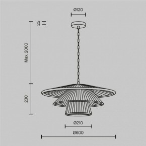 Подвесной светильник Maytoni Costa MOD394PL-01BS1 в Миассе - miass.ok-mebel.com | фото 5