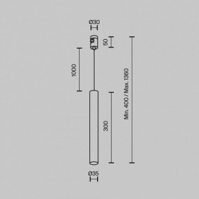 Подвесной светильник Maytoni Focus Led TR155-1-5W3K-B в Миассе - miass.ok-mebel.com | фото 5