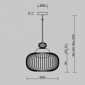 Подвесной светильник Maytoni Levitation MOD376PL-01G в Миассе - miass.ok-mebel.com | фото 5