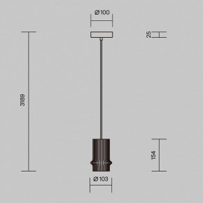 Подвесной светильник Maytoni Pilastro MOD430PL-L5W3K в Миассе - miass.ok-mebel.com | фото 5