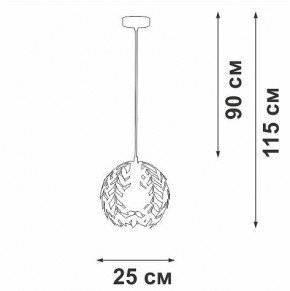 Подвесной светильник Vitaluce V1869 V1869-0/1S в Миассе - miass.ok-mebel.com | фото 6