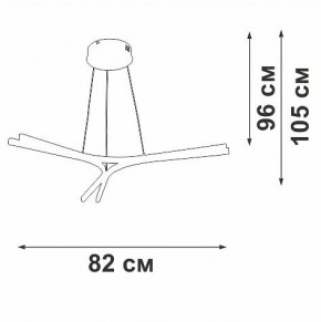 Подвесной светильник Vitaluce V2708 V2708-9/3S в Миассе - miass.ok-mebel.com | фото 3