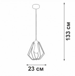 Подвесной светильник Vitaluce V2867 V2867-1/1S в Миассе - miass.ok-mebel.com | фото 5