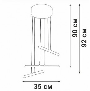 Подвесной светильник Vitaluce V3046 V3046-1/3S в Миассе - miass.ok-mebel.com | фото 5