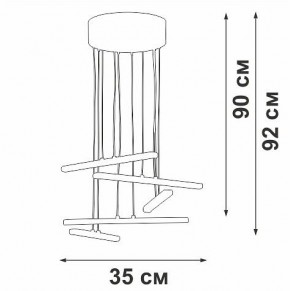 Подвесной светильник Vitaluce V3046 V3046-1/5S в Миассе - miass.ok-mebel.com | фото 5