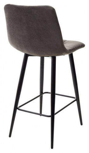 Полубарный стул CHILLI-QB графит #14, велюр / черный каркас (H=66cm) М-City в Миассе - miass.ok-mebel.com | фото 4