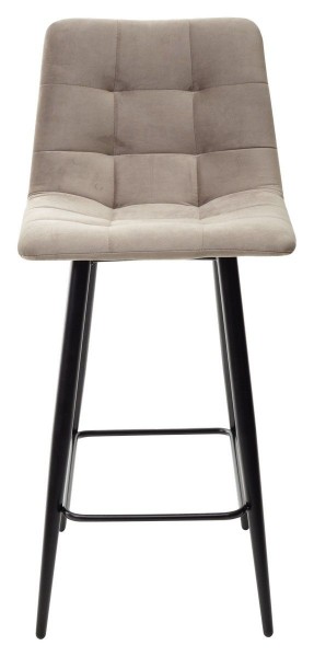 Полубарный стул CHILLI-QB латте #25, велюр / черный каркас (H=66cm) М-City в Миассе - miass.ok-mebel.com | фото