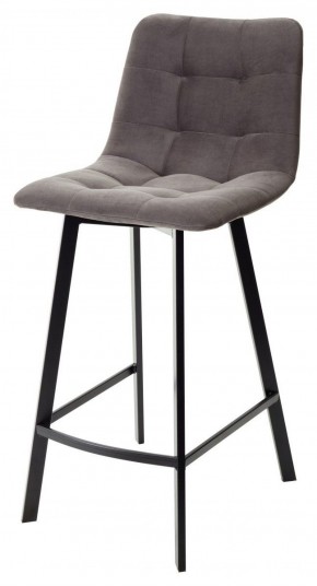 Полубарный стул CHILLI-QB SQUARE графит #14, велюр / черный каркас (H=66cm) М-City в Миассе - miass.ok-mebel.com | фото