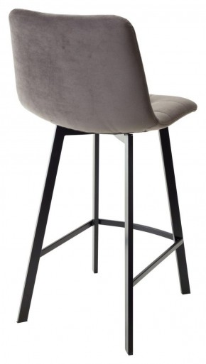 Полубарный стул CHILLI-QB SQUARE графит #14, велюр / черный каркас (H=66cm) М-City в Миассе - miass.ok-mebel.com | фото 3