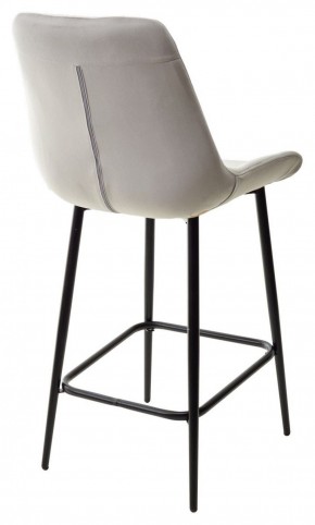 Полубарный стул ХОФМАН, цвет H-09 Светло-серый, велюр / черный каркас H=63cm М-City в Миассе - miass.ok-mebel.com | фото 6