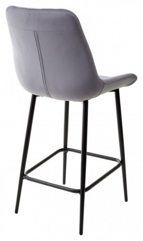 Полубарный стул ХОФМАН, цвет H-14 Серый, велюр / черный каркас H=63cm М-City в Миассе - miass.ok-mebel.com | фото 5
