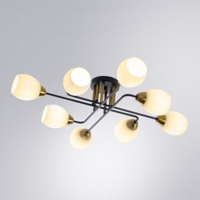 Потолочная люстра Arte Lamp Andrea A8141PL-8BK в Миассе - miass.ok-mebel.com | фото 2