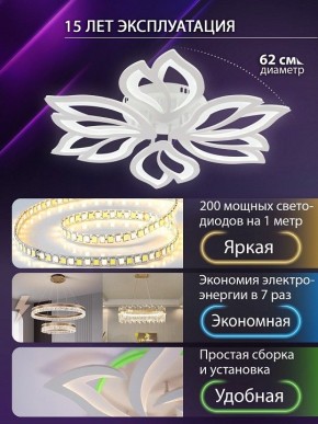 Потолочная люстра Natali Kovaltseva FORTUNA LED LAMPS 81107/6C в Миассе - miass.ok-mebel.com | фото 5