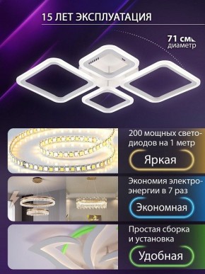 Потолочная люстра Natali Kovaltseva OPTI LED LAMPS 81108/1C в Миассе - miass.ok-mebel.com | фото 5