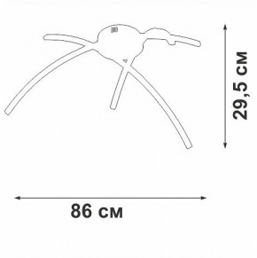 Потолочная люстра Vitaluce V2709 V2709-1/3PL в Миассе - miass.ok-mebel.com | фото 2