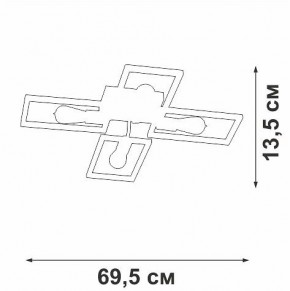 Потолочная люстра Vitaluce V3031 V3031-7/4PL в Миассе - miass.ok-mebel.com | фото 4