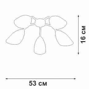 Потолочная люстра Vitaluce V31950 V31950/5PL в Миассе - miass.ok-mebel.com | фото 3