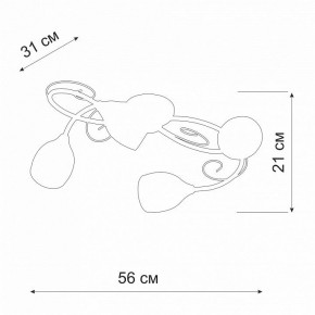 Потолочная люстра Vitaluce V3269 V3269-3/4PL в Миассе - miass.ok-mebel.com | фото 2