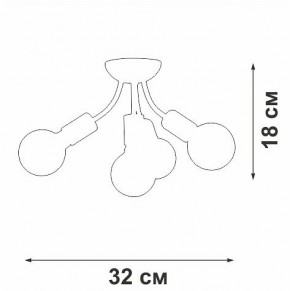 Потолочная люстра Vitaluce V3927 V3927-0/4PL в Миассе - miass.ok-mebel.com | фото 6