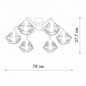 Потолочная люстра Vitaluce V42580 V42580-0/6PL в Миассе - miass.ok-mebel.com | фото 2