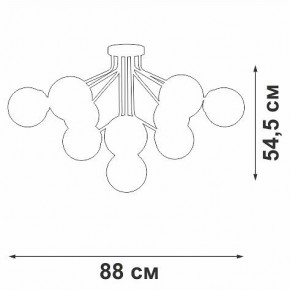 Потолочная люстра Vitaluce V42870 V42870-8/10PL в Миассе - miass.ok-mebel.com | фото
