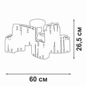 Потолочная люстра Vitaluce V5884 V5884-0/5PL в Миассе - miass.ok-mebel.com | фото 3