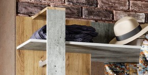 Прихожая Кензо (крафт/бетон) вешалка+шкаф в Миассе - miass.ok-mebel.com | фото 6