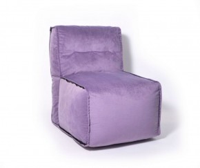 Прямое модульное бескаркасное кресло Комфорт (Фиолет велюр) в Миассе - miass.ok-mebel.com | фото