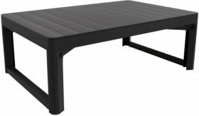 Раскладной стол Лион с регулируемой высотой столешницы (Lyon rattan table) графит (h400/650) в Миассе - miass.ok-mebel.com | фото 2