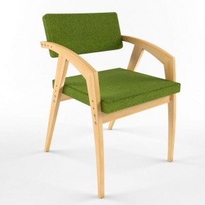 Растущий стул 38 Попугаев Бруно с мягким сиденьем и спинкой, для детей/подростков/взрослых от 150 см (Береза/Олива) в Миассе - miass.ok-mebel.com | фото