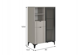 РИЧ Комод 2 со стеклом в Миассе - miass.ok-mebel.com | фото 2