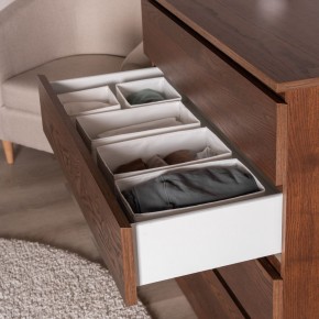 S01705 Варма Прайм 4 комод 80x100x48 шпон ясень, коричневый в Миассе - miass.ok-mebel.com | фото 8