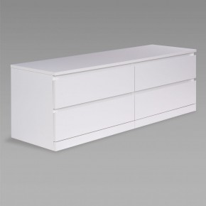 S01712 Варма Прайм 4Д комод 160x55x48, белый в Миассе - miass.ok-mebel.com | фото