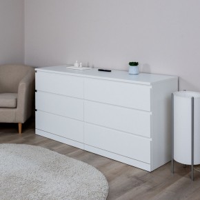 S01743 Варма Прайм 6Д комод 160x77x48, белый в Миассе - miass.ok-mebel.com | фото 5
